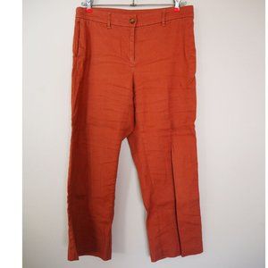 J. Jill Linen Stretch Cropped Capri Pants Size 8